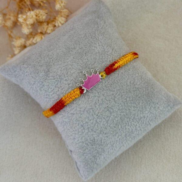 Crown Silver Kids Rakhi