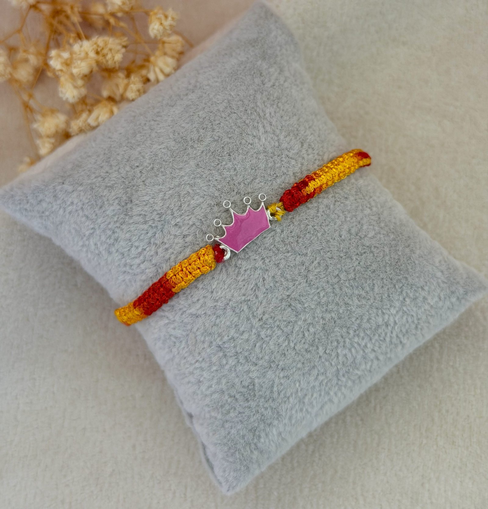 Crown Silver Kids Rakhi