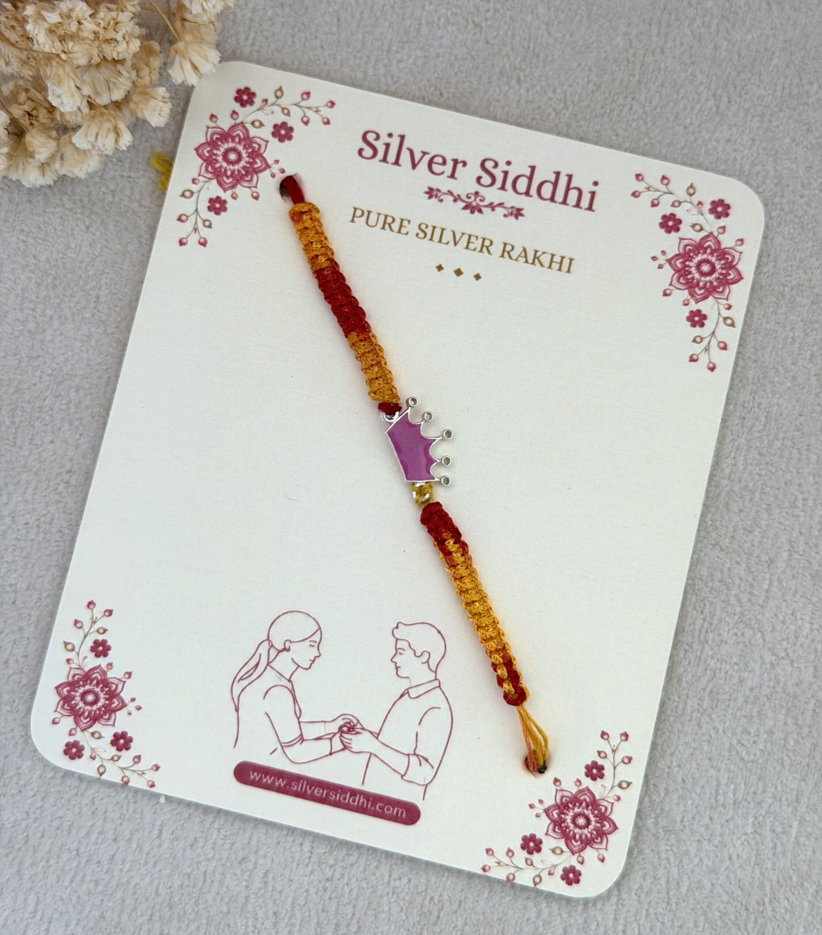 Crown Silver Kids Rakhi - Image 3