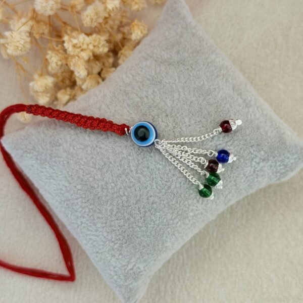 Evil Eye Silver Chuda Rakhi