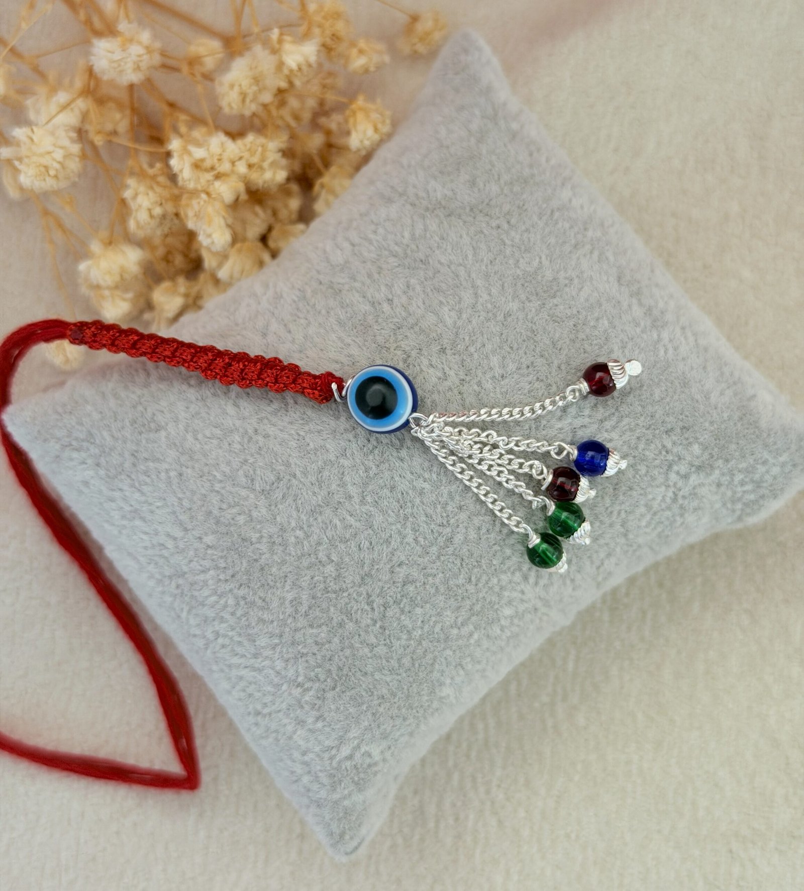 Evil Eye Silver Chuda Rakhi