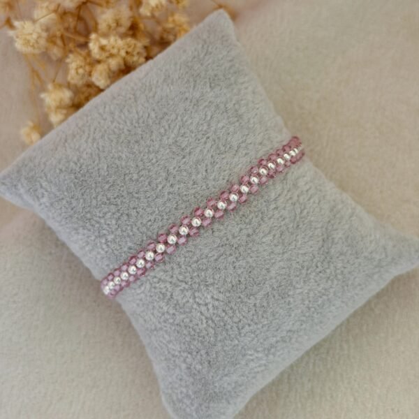Pink beads bracelet
