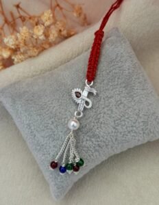 Krishna Flute Silver Chuda Rakhi