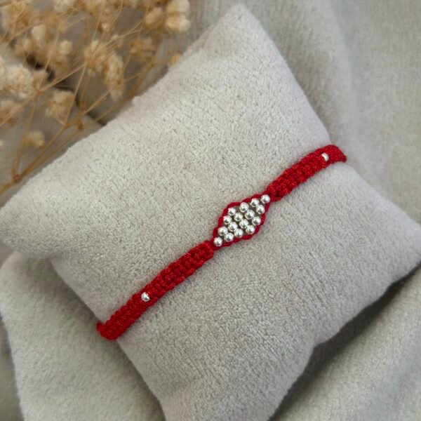 Barfi silver rakhi