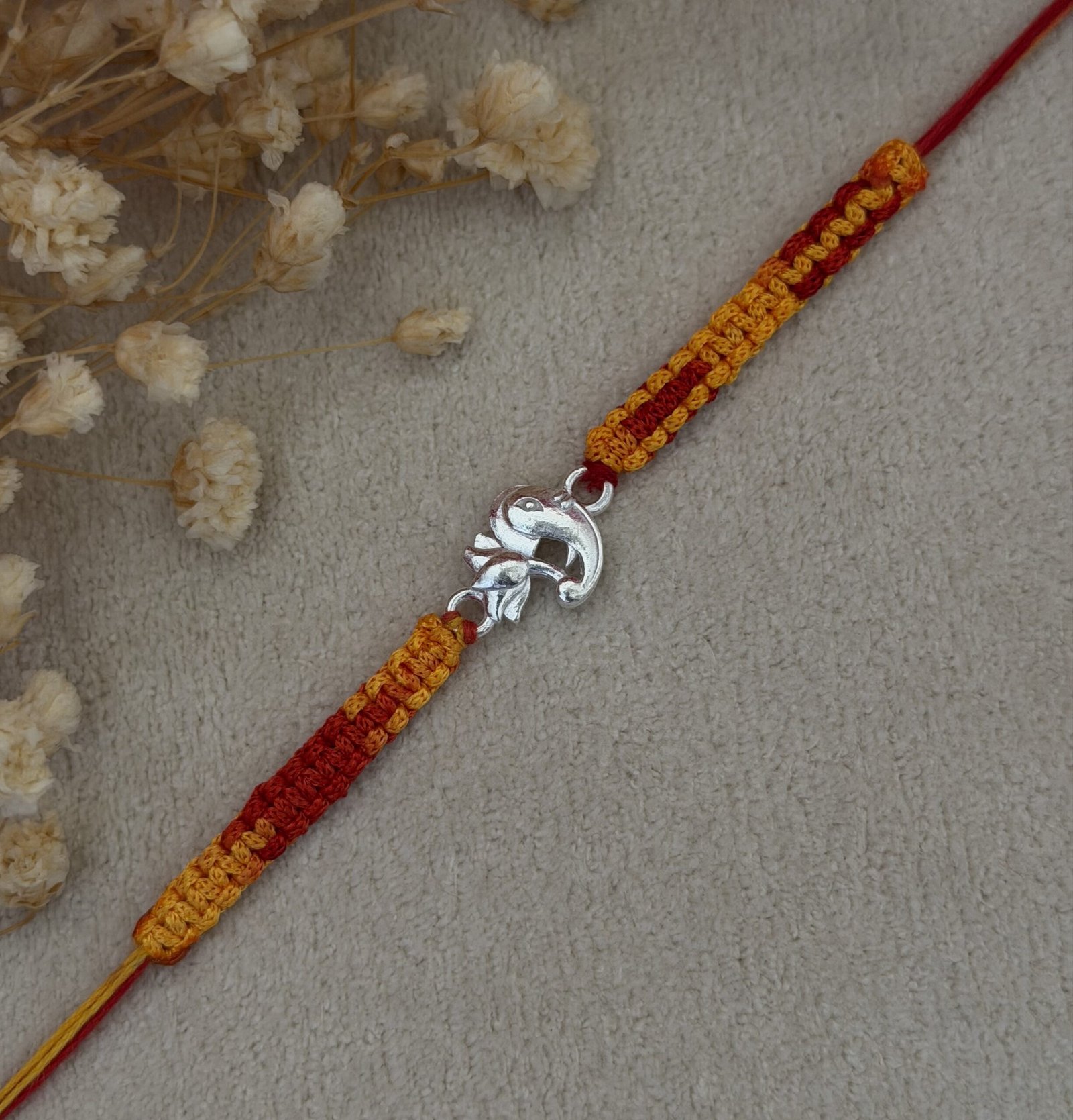 Ganesha silver rakhi - Image 4