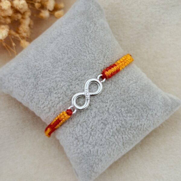 Infinity bro silver rakhi