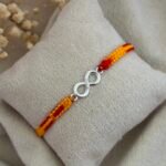 Infinity bro silver rakhi