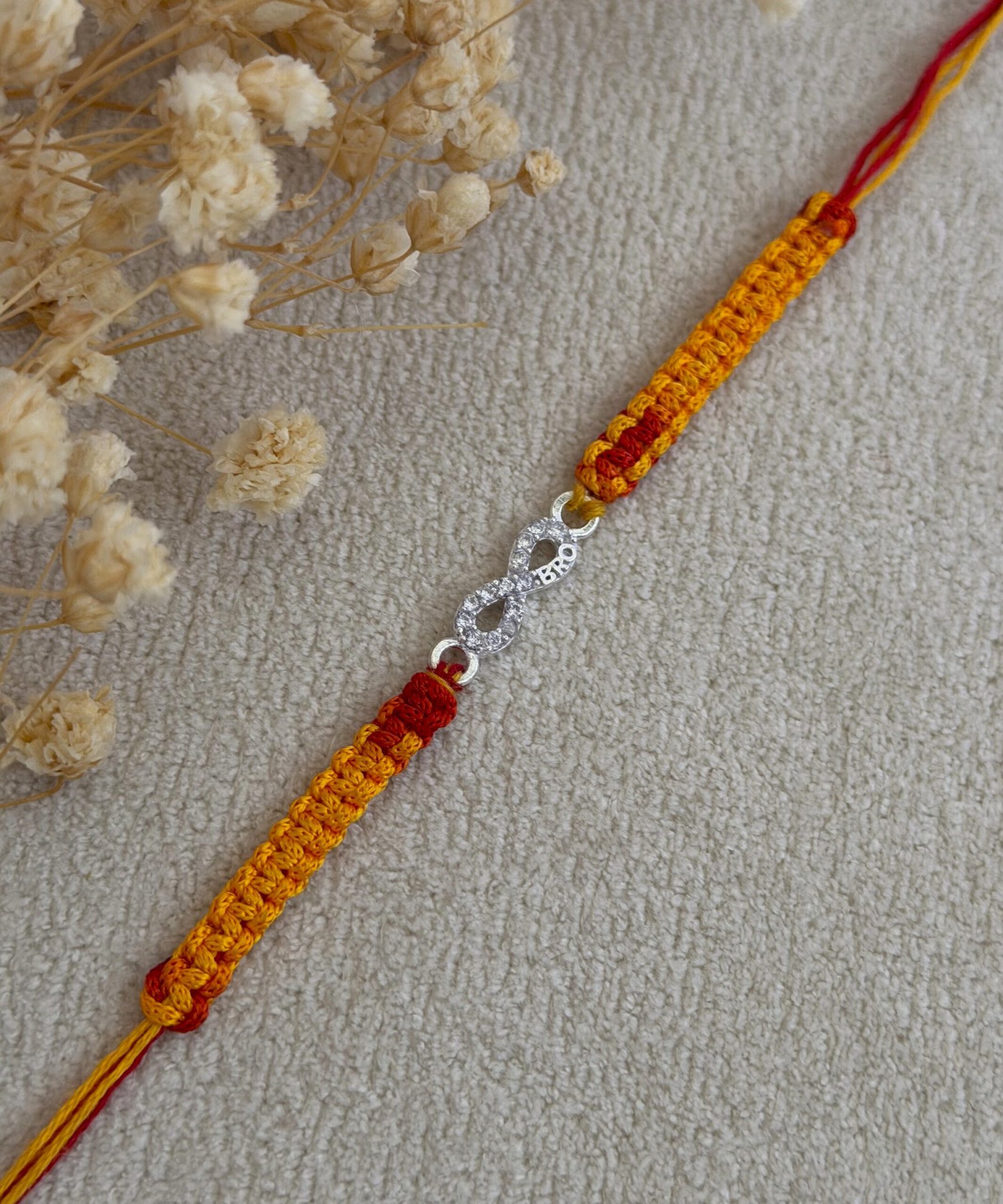 Infinity micro silver rakhi - Image 4