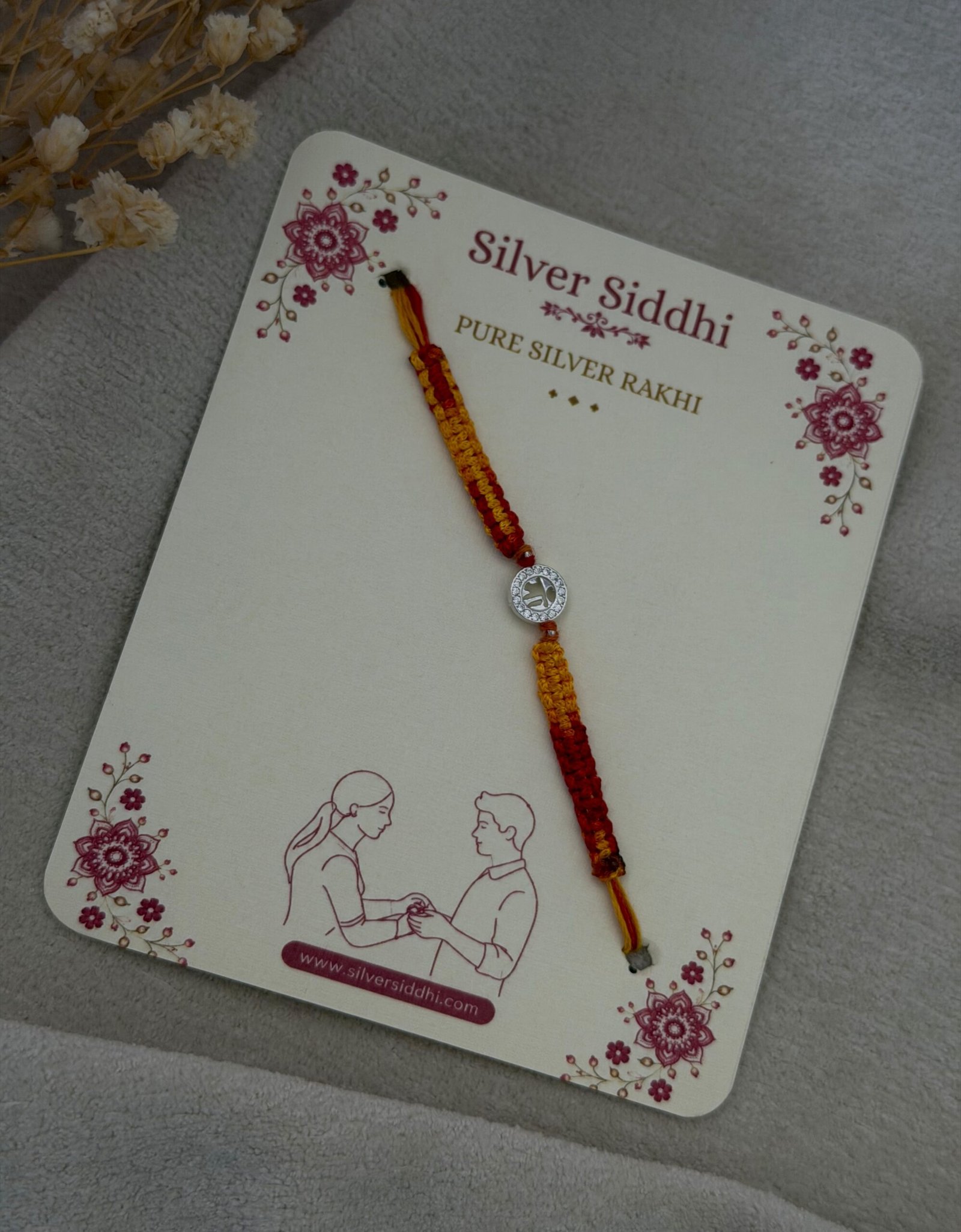 Maa silver rakhi - Image 3