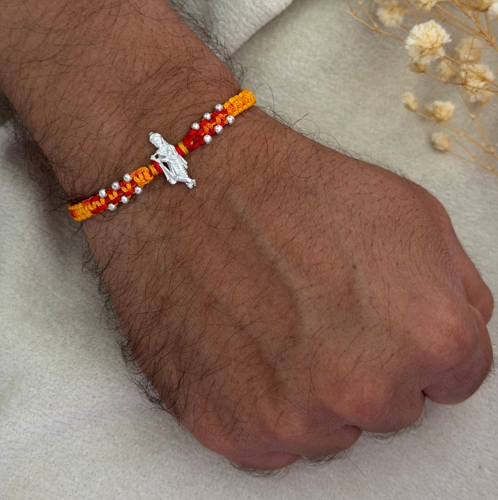Murli krishna silver rakhi - Image 2