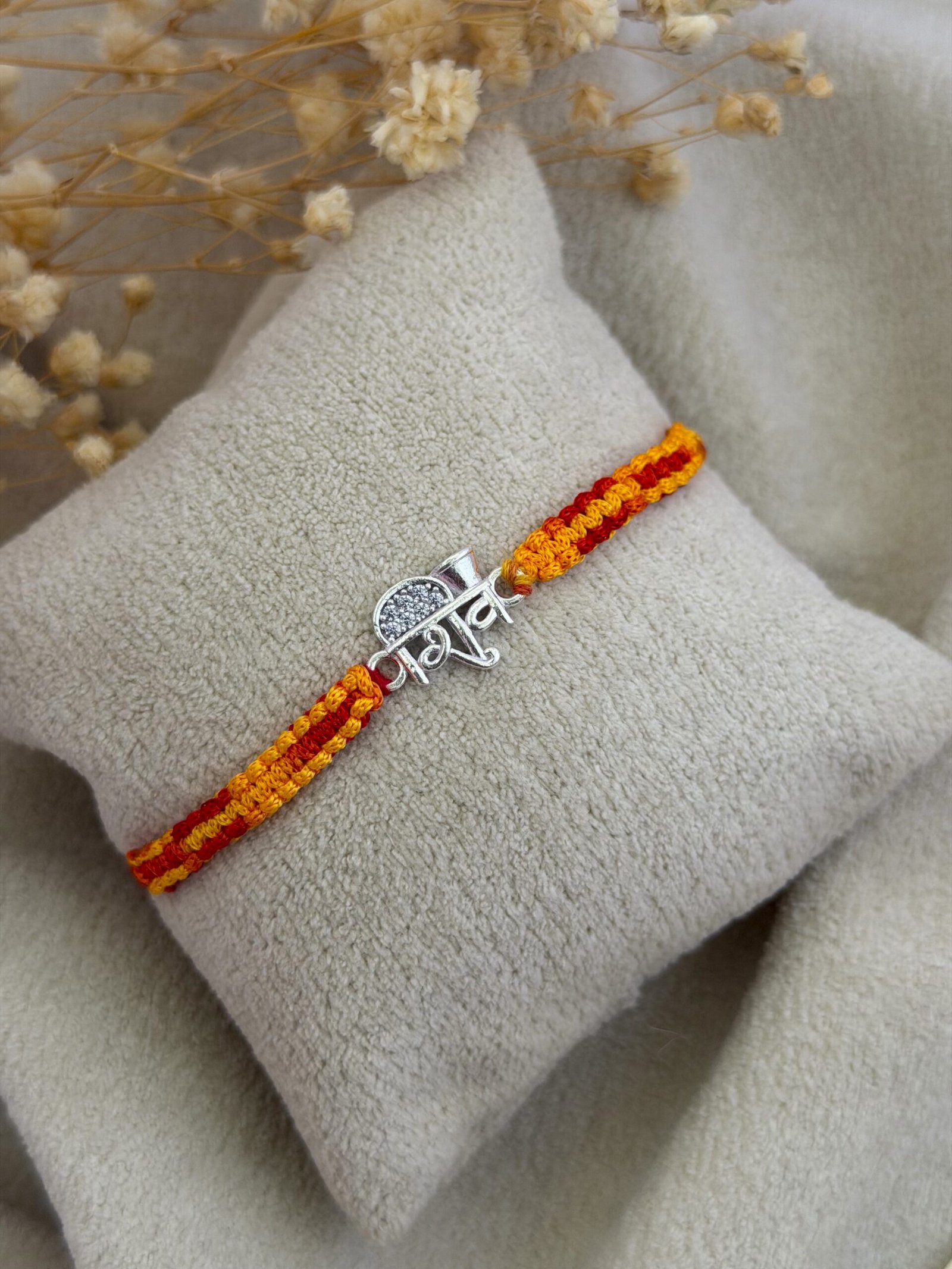 Shiv silver rakhi