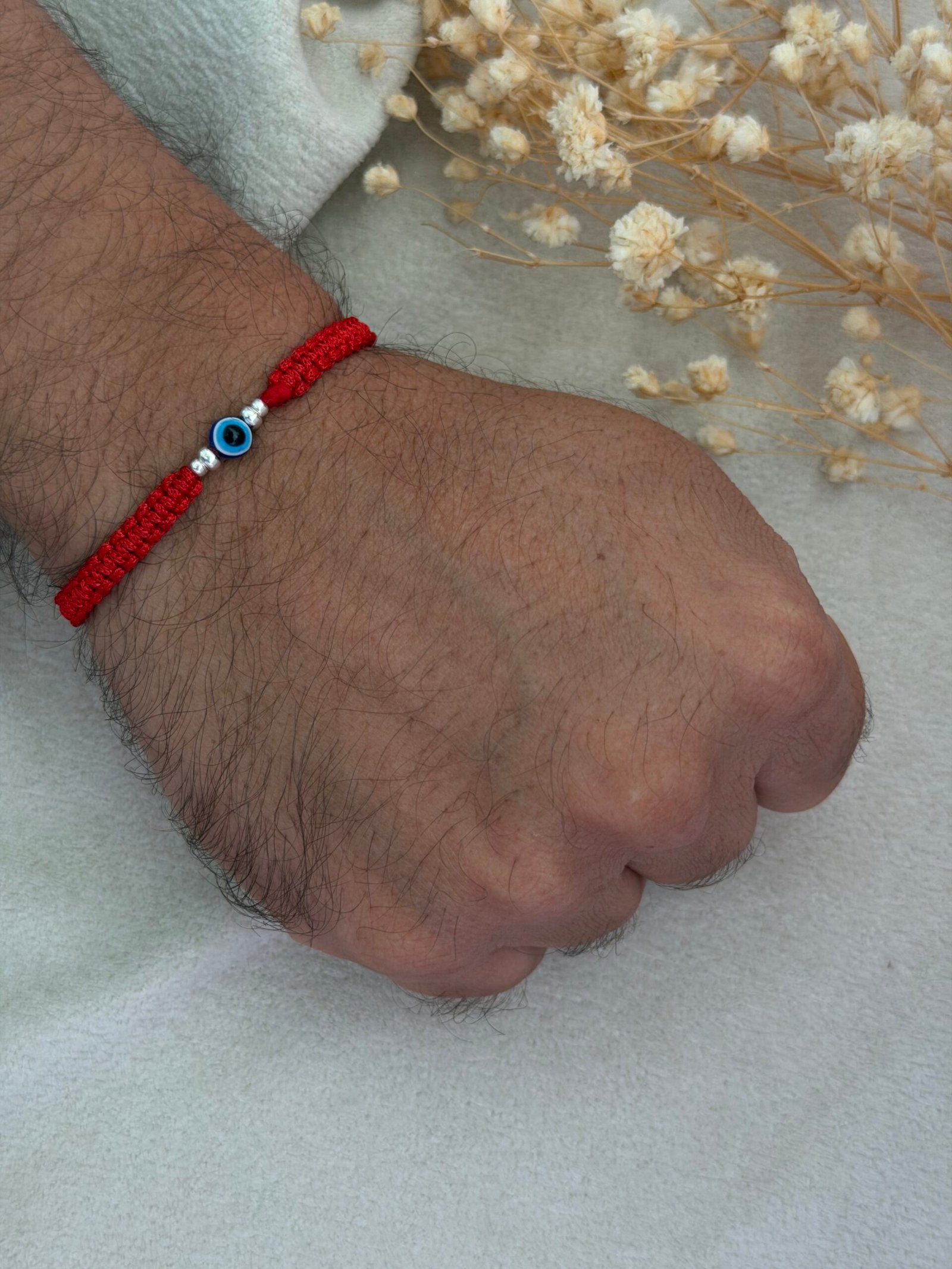 Evil eye silver rakhi - Image 2