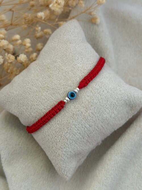 Evil eye silver rakhi