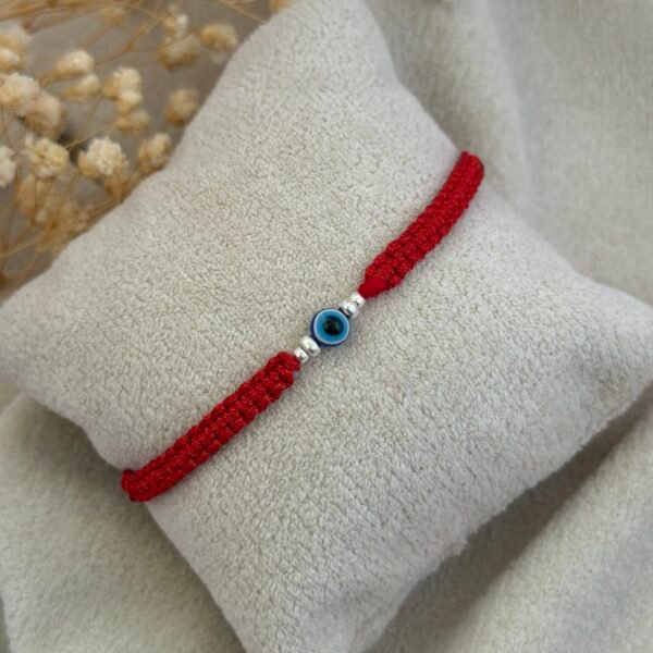 Evil eye silver rakhi