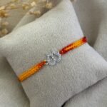 Trishool silver rakhi
